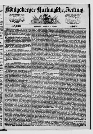 Königsberger Hartungsche Zeitung vom 14.12.1862