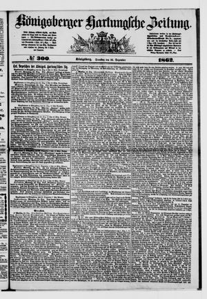 Königsberger Hartungsche Zeitung vom 23.12.1862
