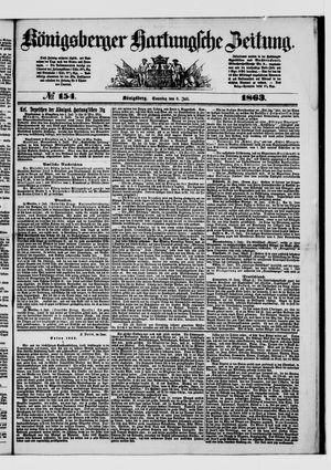 Königsberger Hartungsche Zeitung on Jul 5, 1863