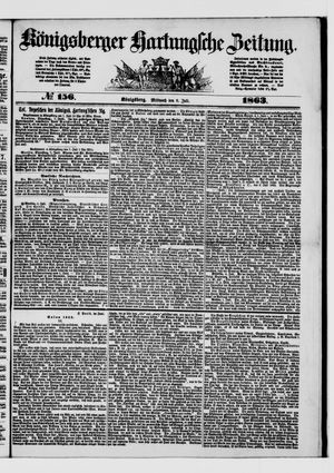 Königsberger Hartungsche Zeitung vom 08.07.1863
