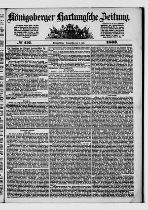 Königsberger Hartungsche Zeitung vom 09.07.1863