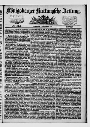 Königsberger Hartungsche Zeitung vom 12.07.1863
