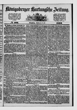 Königsberger Hartungsche Zeitung on Jul 19, 1863