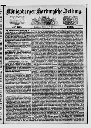 Königsberger Hartungsche Zeitung on Jul 22, 1863