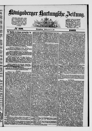 Königsberger Hartungsche Zeitung vom 24.07.1863