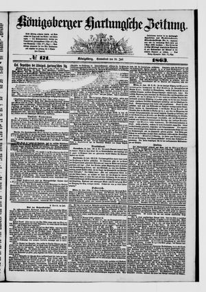 Königsberger Hartungsche Zeitung on Jul 25, 1863