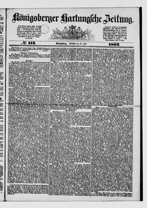 Königsberger Hartungsche Zeitung on Jul 28, 1863