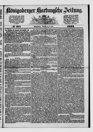 Königsberger Hartungsche Zeitung on Jul 29, 1863