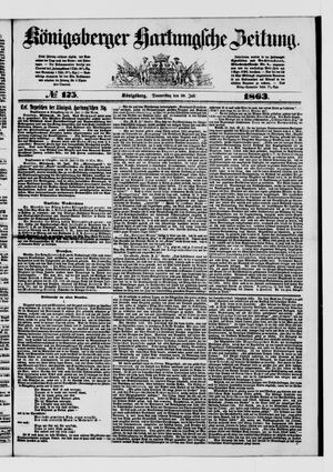 Königsberger Hartungsche Zeitung on Jul 30, 1863