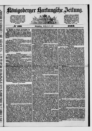 Königsberger Hartungsche Zeitung on Jul 31, 1863