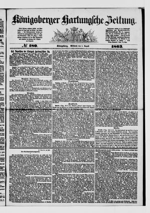 Königsberger Hartungsche Zeitung on Aug 5, 1863