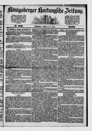 Königsberger Hartungsche Zeitung vom 12.08.1863