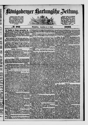 Königsberger Hartungsche Zeitung vom 13.08.1863