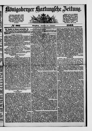 Königsberger Hartungsche Zeitung on Sep 5, 1863