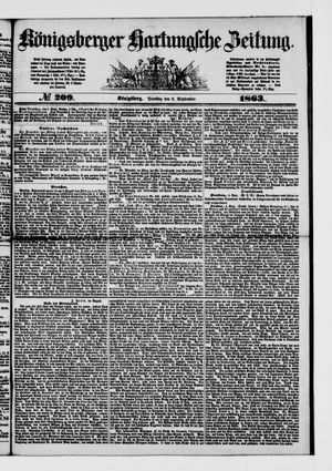 Königsberger Hartungsche Zeitung vom 08.09.1863