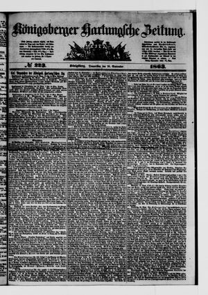 Königsberger Hartungsche Zeitung vom 24.09.1863