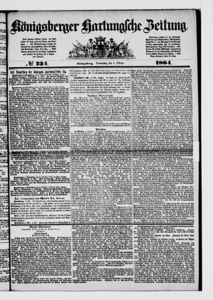 Königsberger Hartungsche Zeitung vom 06.10.1864