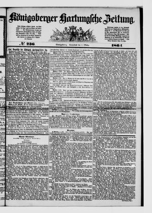 Königsberger Hartungsche Zeitung vom 08.10.1864