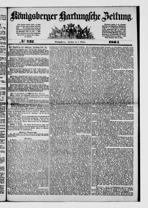 Königsberger Hartungsche Zeitung on Oct 9, 1864