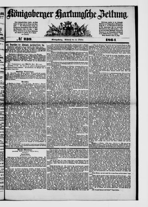 Königsberger Hartungsche Zeitung on Oct 12, 1864