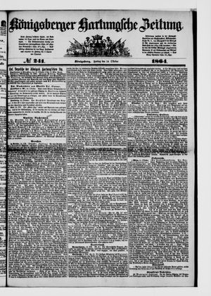Königsberger Hartungsche Zeitung vom 14.10.1864