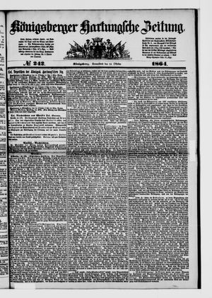 Königsberger Hartungsche Zeitung vom 15.10.1864
