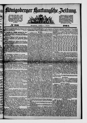 Königsberger Hartungsche Zeitung on Nov 1, 1864