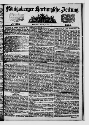 Königsberger Hartungsche Zeitung on Nov 3, 1864