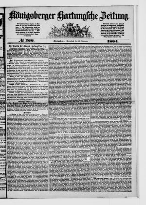 Königsberger Hartungsche Zeitung vom 12.11.1864