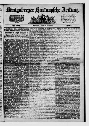 Königsberger Hartungsche Zeitung on Nov 15, 1864
