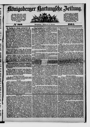 Königsberger Hartungsche Zeitung on Nov 16, 1864