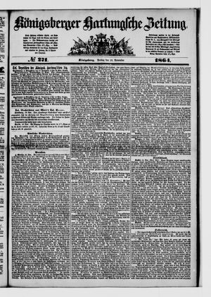 Königsberger Hartungsche Zeitung vom 18.11.1864