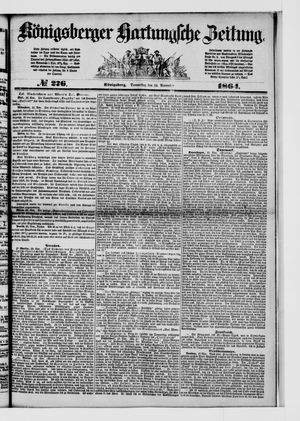 Königsberger Hartungsche Zeitung on Nov 24, 1864