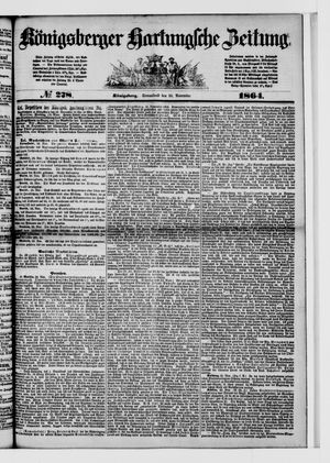 Königsberger Hartungsche Zeitung on Nov 26, 1864