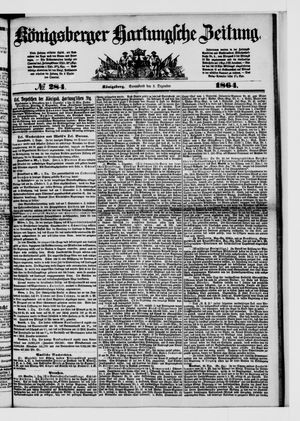 Königsberger Hartungsche Zeitung vom 03.12.1864