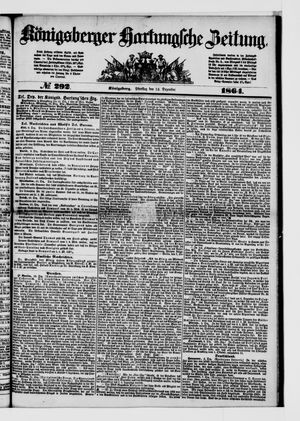 Königsberger Hartungsche Zeitung on Dec 13, 1864