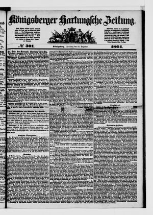 Königsberger Hartungsche Zeitung vom 23.12.1864