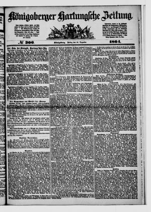 Königsberger Hartungsche Zeitung vom 30.12.1864