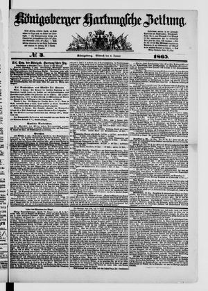 Königsberger Hartungsche Zeitung vom 04.01.1865