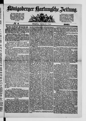 Königsberger Hartungsche Zeitung vom 05.01.1865