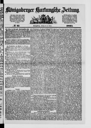 Königsberger Hartungsche Zeitung on Jan 20, 1865