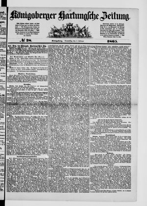 Königsberger Hartungsche Zeitung vom 02.02.1865