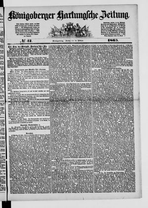 Königsberger Hartungsche Zeitung vom 24.02.1865