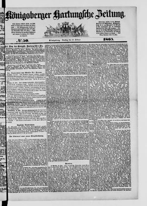 Königsberger Hartungsche Zeitung on Feb 28, 1865
