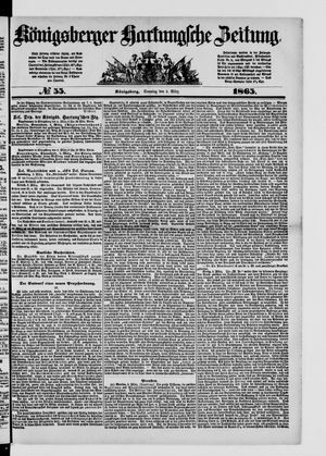 Königsberger Hartungsche Zeitung vom 05.03.1865