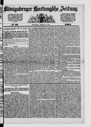 Königsberger Hartungsche Zeitung on Mar 7, 1865