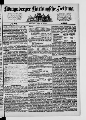 Königsberger Hartungsche Zeitung vom 19.03.1865