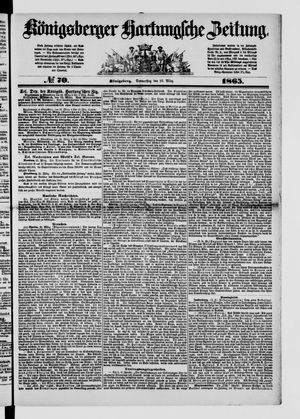 Königsberger Hartungsche Zeitung on Mar 23, 1865