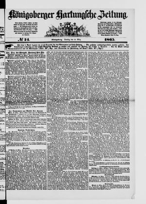 Königsberger Hartungsche Zeitung vom 28.03.1865
