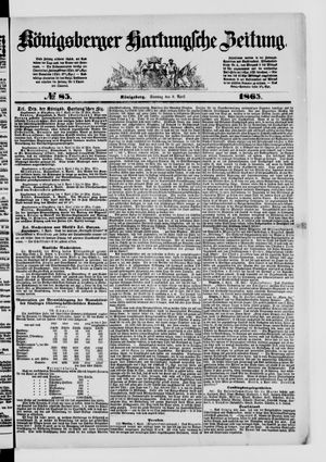 Königsberger Hartungsche Zeitung vom 09.04.1865